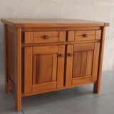 Elm sideboard Maison Regain, 80's