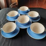 6 cups and under cups Villeroy and Boch from Mettlach