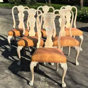 6 baroque chairs the lot