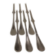 6 silver-plated lobster picks by Christofle, Perles pattern