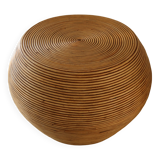 Table rotin vintage