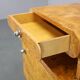 Pair of Art Deco burl wood nightstands, Czechoslovakia, 1940s