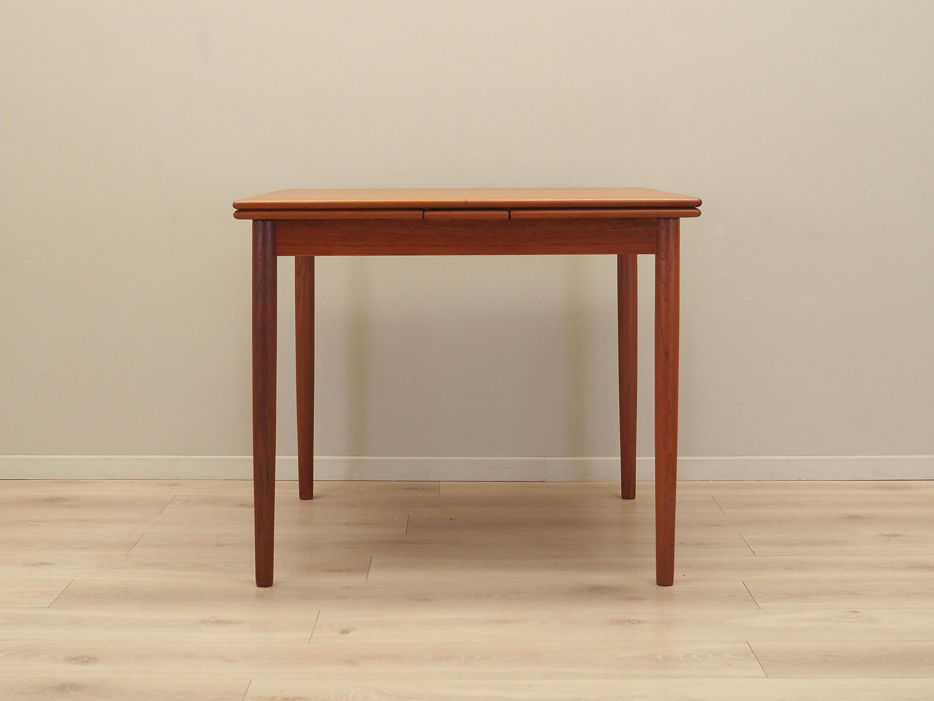 Teak table, Danish design, 1970s, production: Denmark