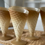 Set of 5 ice cream cups Italy 1960