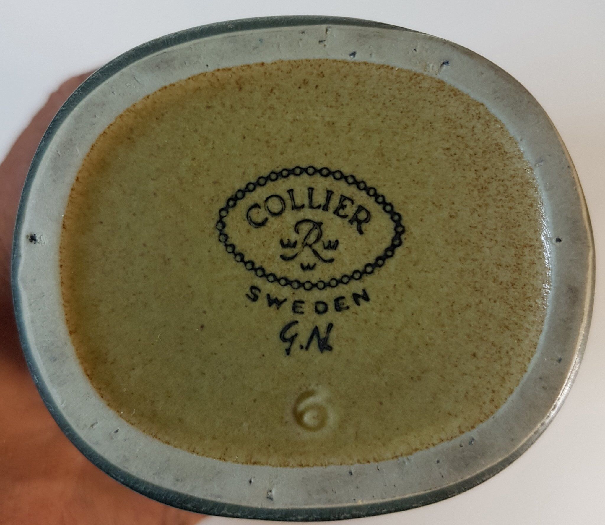 Vase, grez porcelain. collier series by gunnar nylund for rörstrand.  sweden 1936