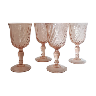 Lot of 4 glasses of red wine Rosaline d'Arcoroc