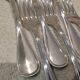 6 silver-plated metal table forks by Christofle silversmiths, Albi pattern