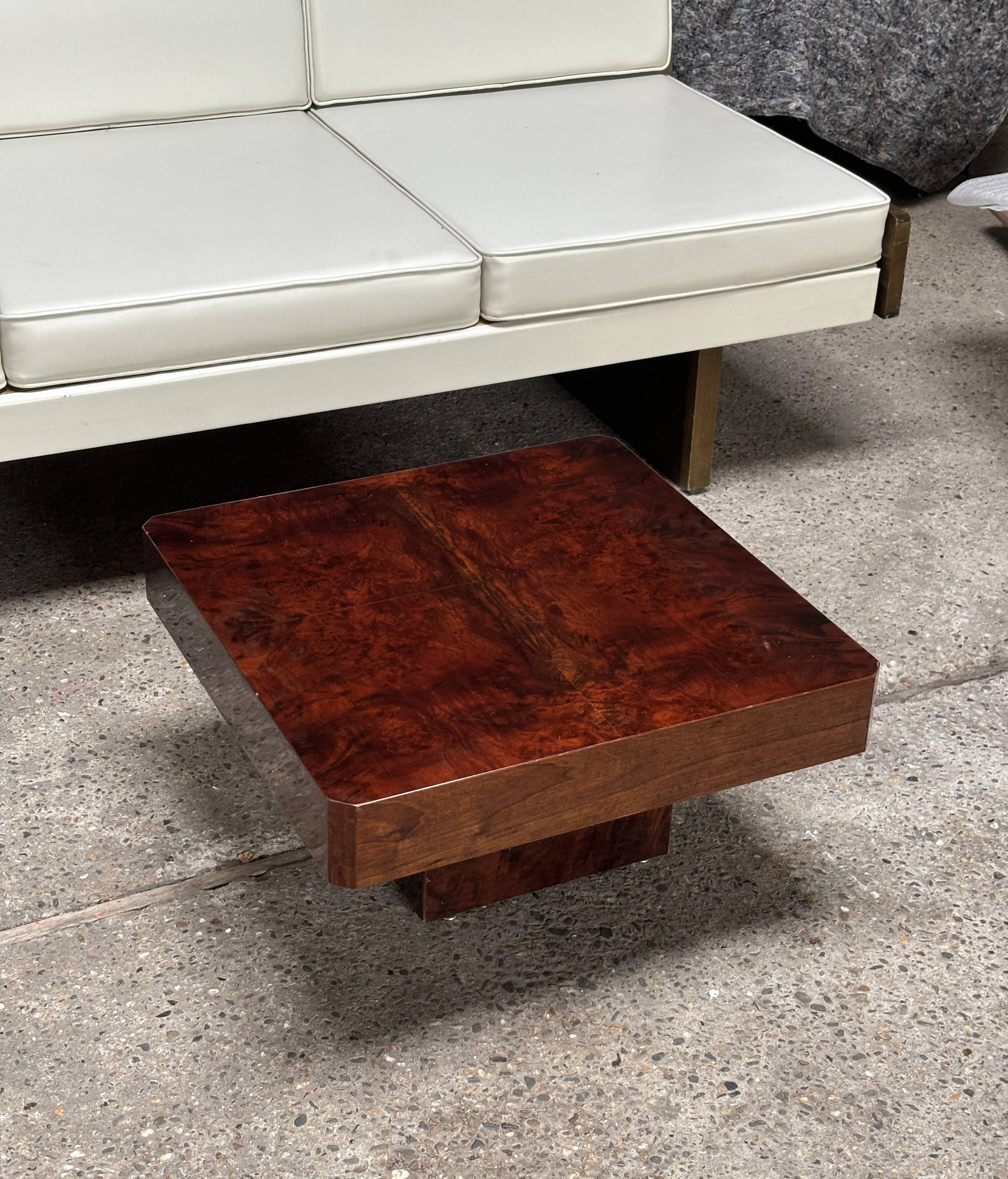 Lacquered Parchment Coffee or Side Table in the Style of Aldo Tura, Italy 1970's
