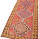Turkish Handwoven Vintage Herki Kilim 98 cm x 326 cm
