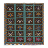 Vintage Turkish Oushak Rug Handwoven 125x140 cm