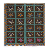 Tapis vintage turc de oushak tissé à la main 125x140  cm