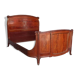 Golden bronze Louis XVI style mahogany bed