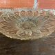 Vintage Flat Fruit Bowl, Moulded & Cut Glass