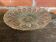 Vintage Flat Fruit Bowl, Moulded & Cut Glass