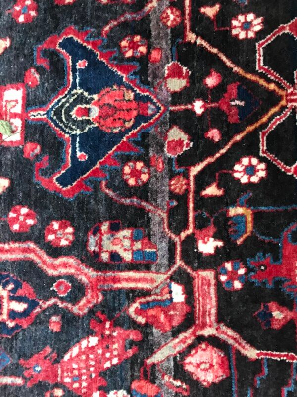 Carpet persian hamadan of the 20th century handmade 162 x 315 cm