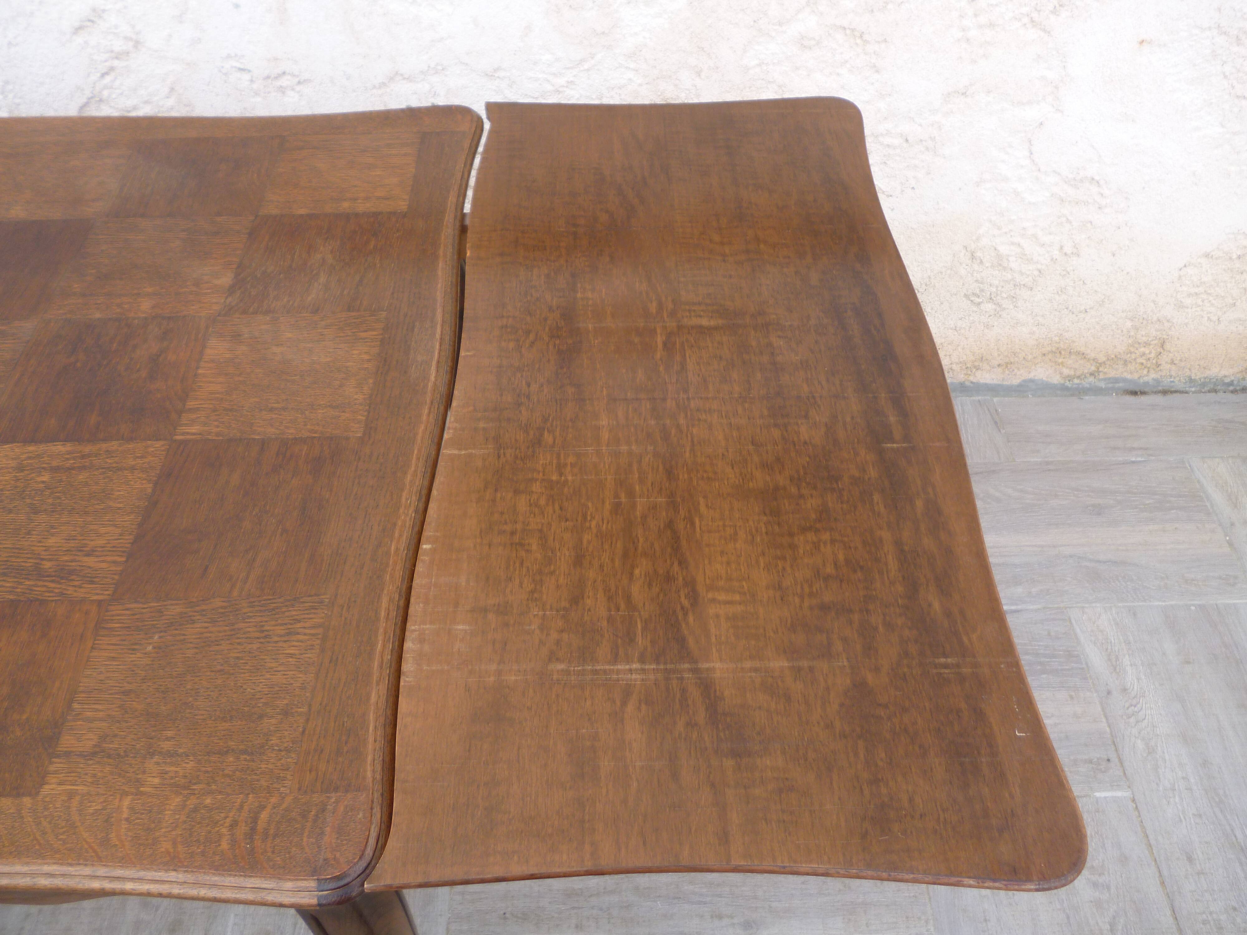 Table ancienne chêne avec rallonges