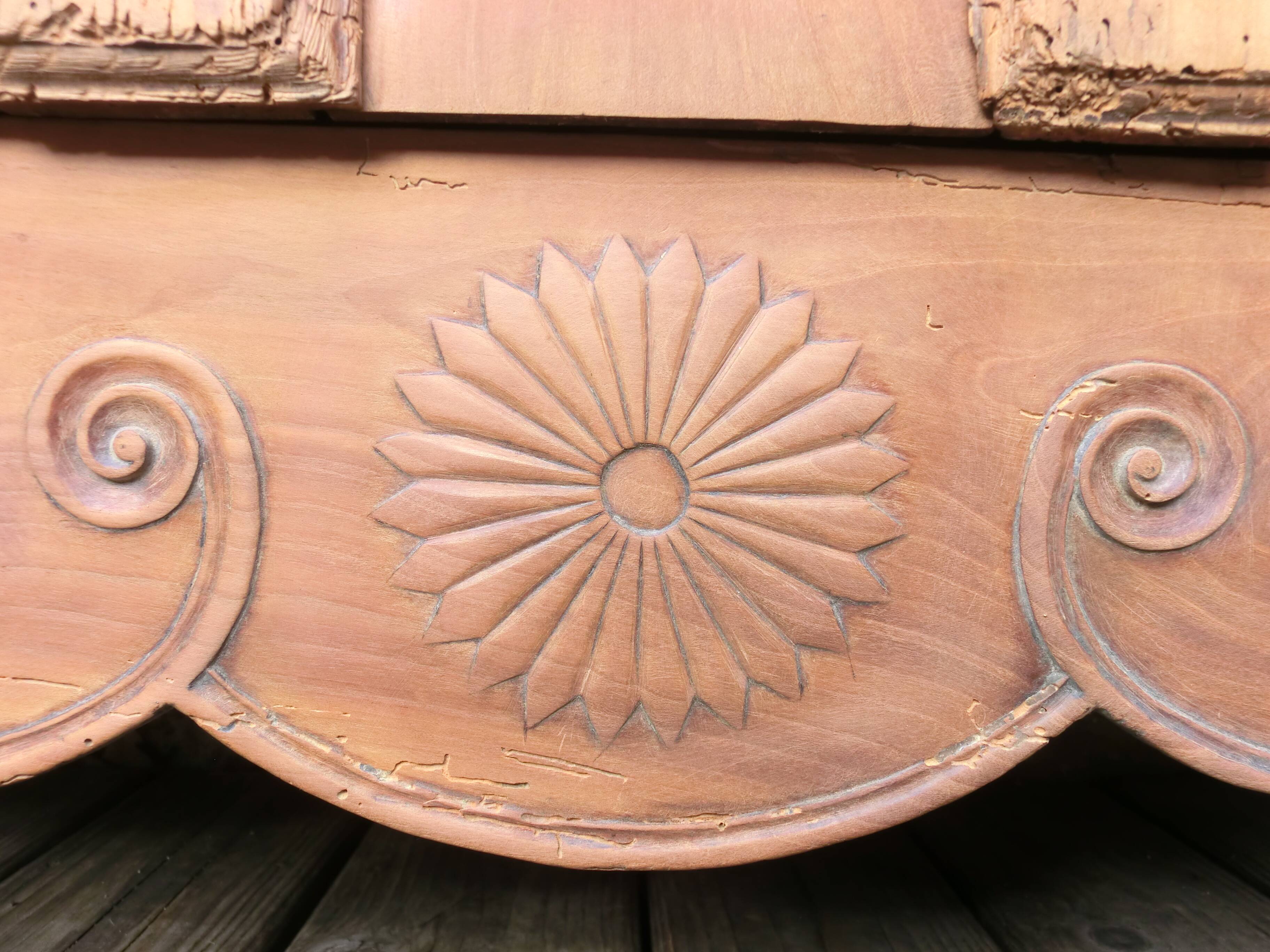 Antique solid wood country sideboard - Louis XV style