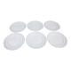 6 Assiettes plates en faïence de Gien modèle Louis XV blanc