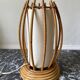 Lampe en rotin et bambou de Louis Sognot 1960