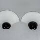 Pair of Large Labeled Barbini Murano Glass Wall Sconces. Italy 1970s