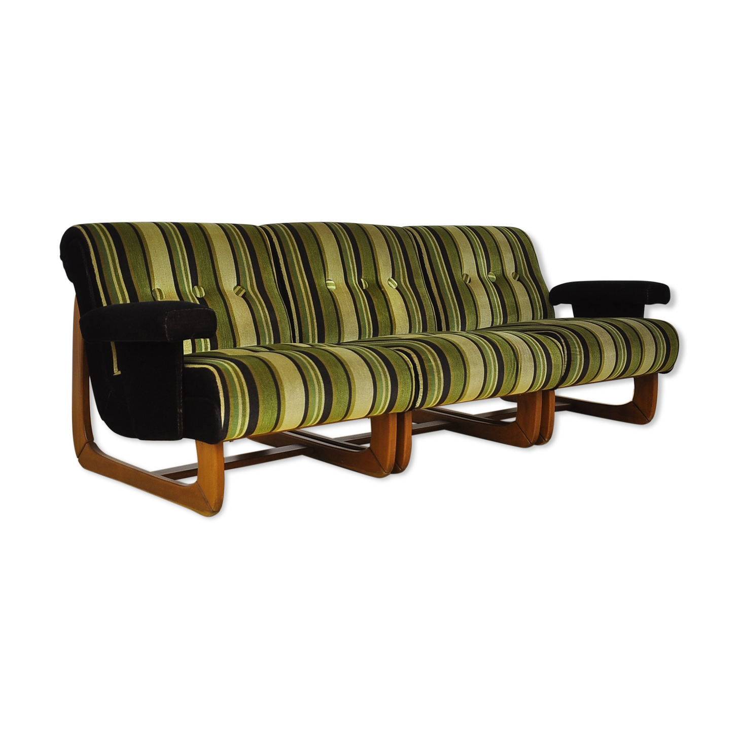 Vintage striped modular sofa, 1970s