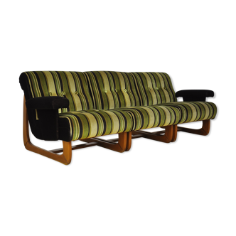 Vintage striped modular sofa, 1970s