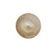 Amber glass wall light or ceiling light with a diamond tip.