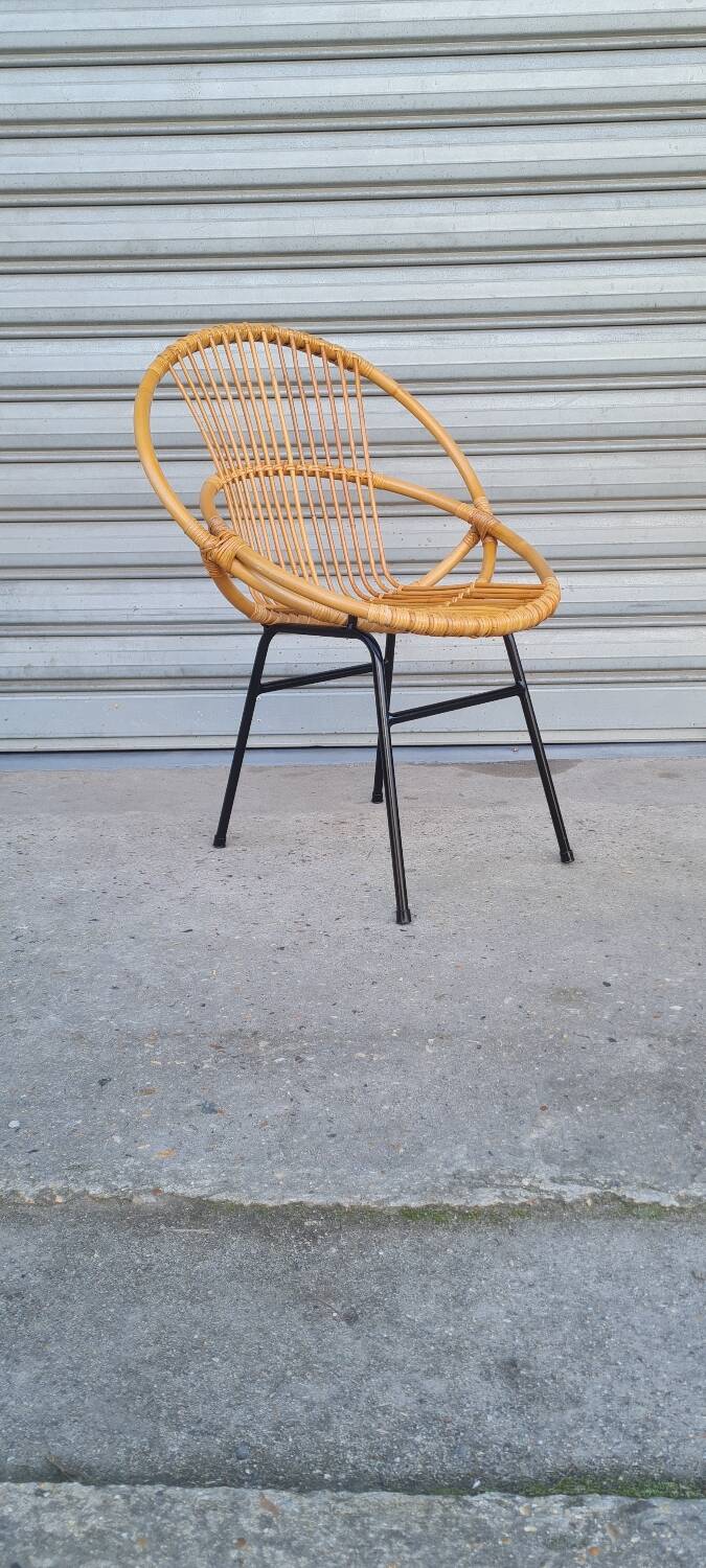 Rattan armchair