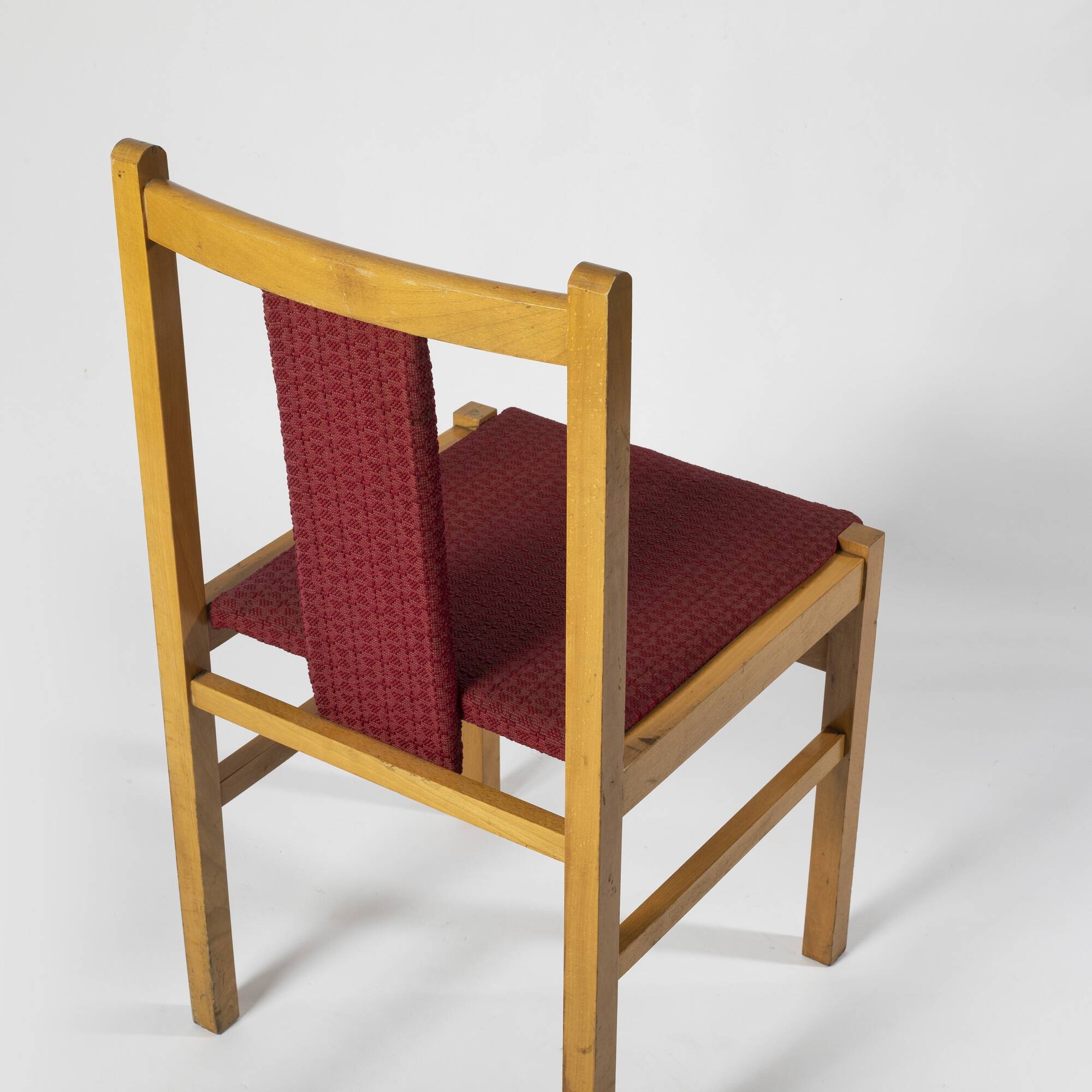 Set of 2 minimalist dining chairs model A-85, Jafameg, Poland, 1960s