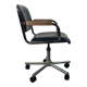 Fauteuil de bureau tubulaire noir