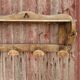 Porte-manteau mural ancien en bois
