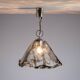 Murano glass pendant with chromed details
