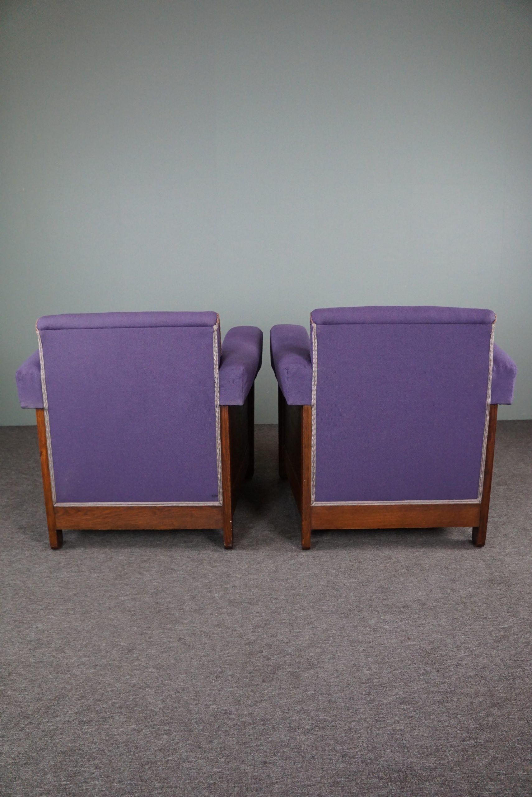 Set de 2 fauteuils Art Déco Amsterdam School