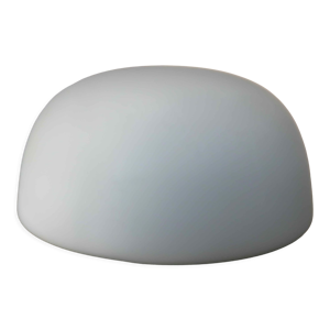 Plafonnier  demi sphère - opaline blanche