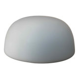 Ceiling lamp "half sphere" in white opaline 60s 70s