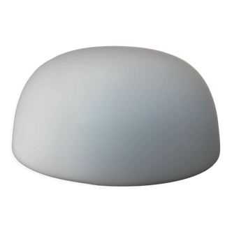 Ceiling lamp "half sphere" in white opaline 60s 70s