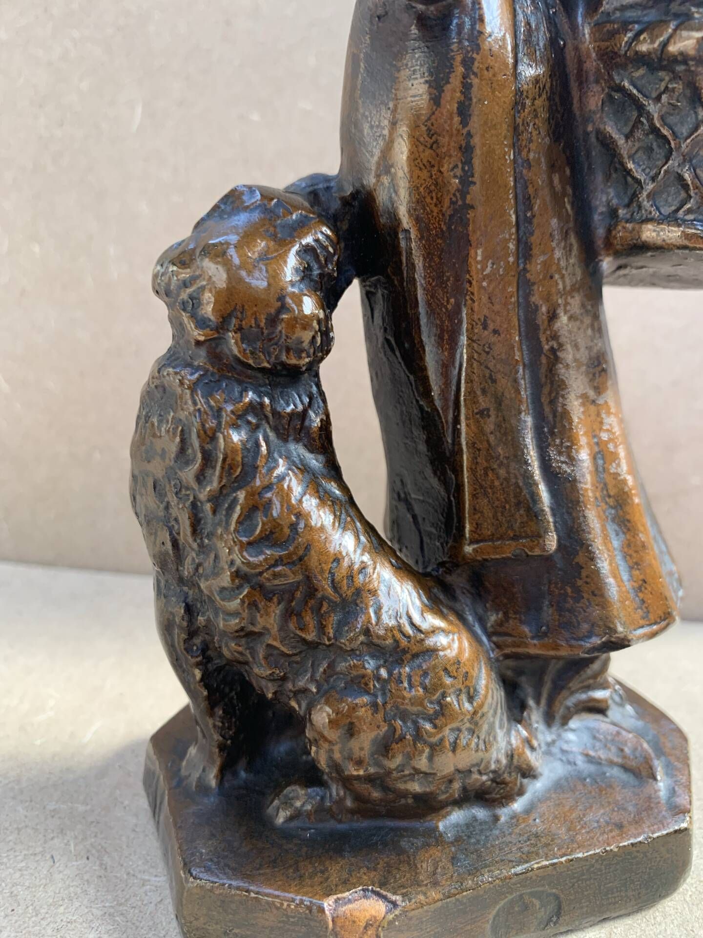 Statuette plâtre Art Nouveau