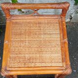 Rattan side table
