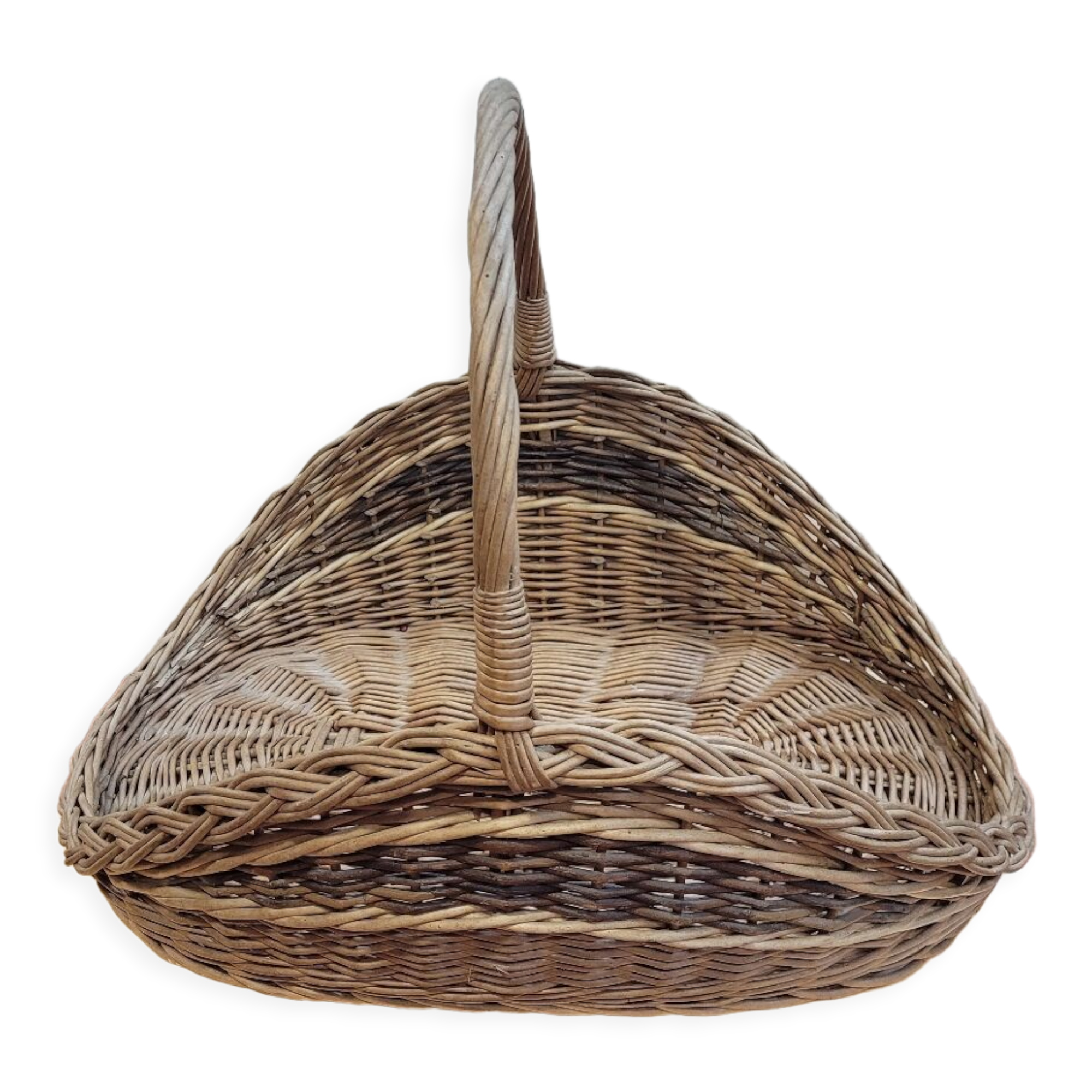 Wicker log basket