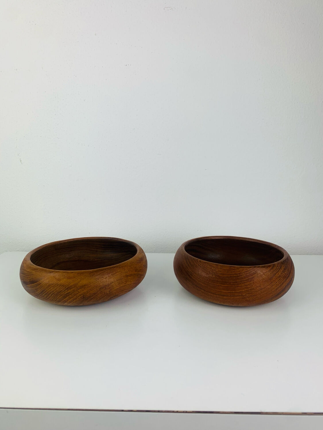 Pair of Scandinavian teak pocket trays, 1960s