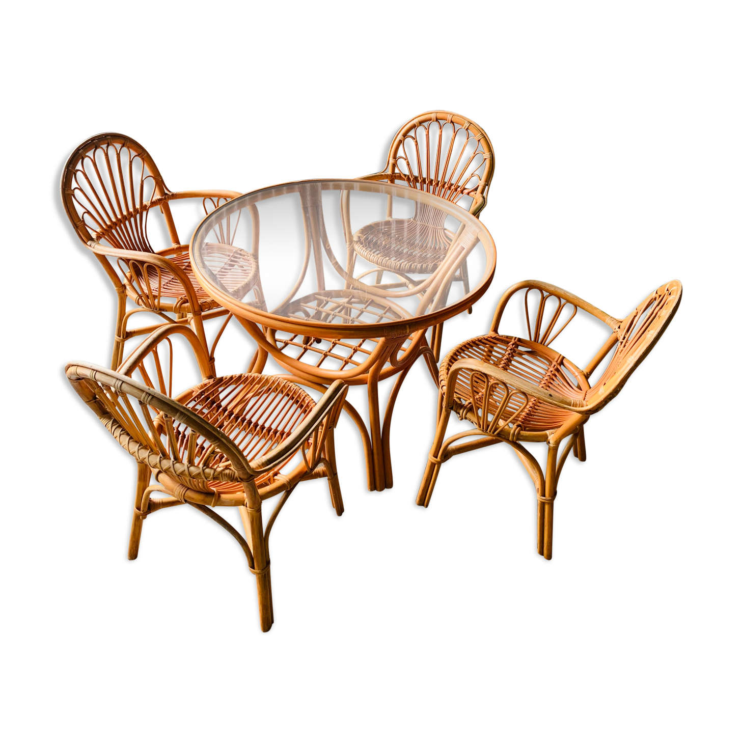 Rattan dining set