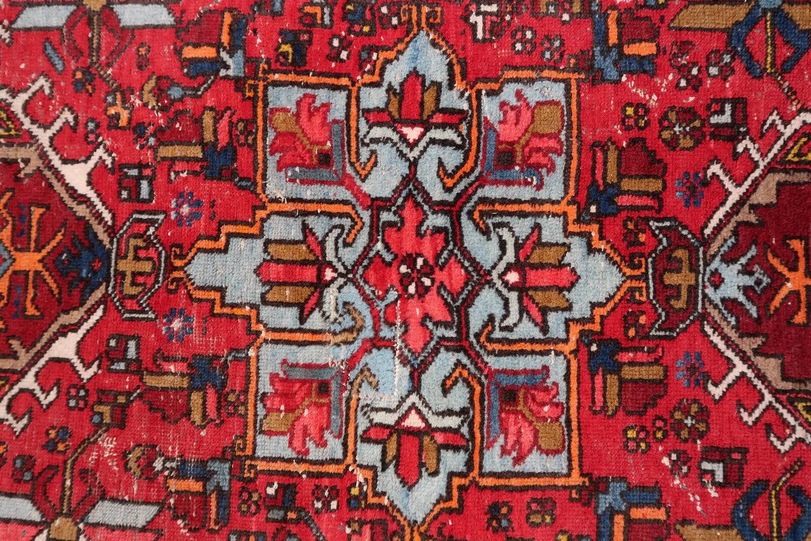 Handmade antique Persian Karajeh rug 90cm x 143cm, 1920s