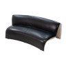 Steiner Paris curved leather sofa model rivoli