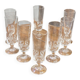 Champagne flutes graphic, Cristal d’Arques