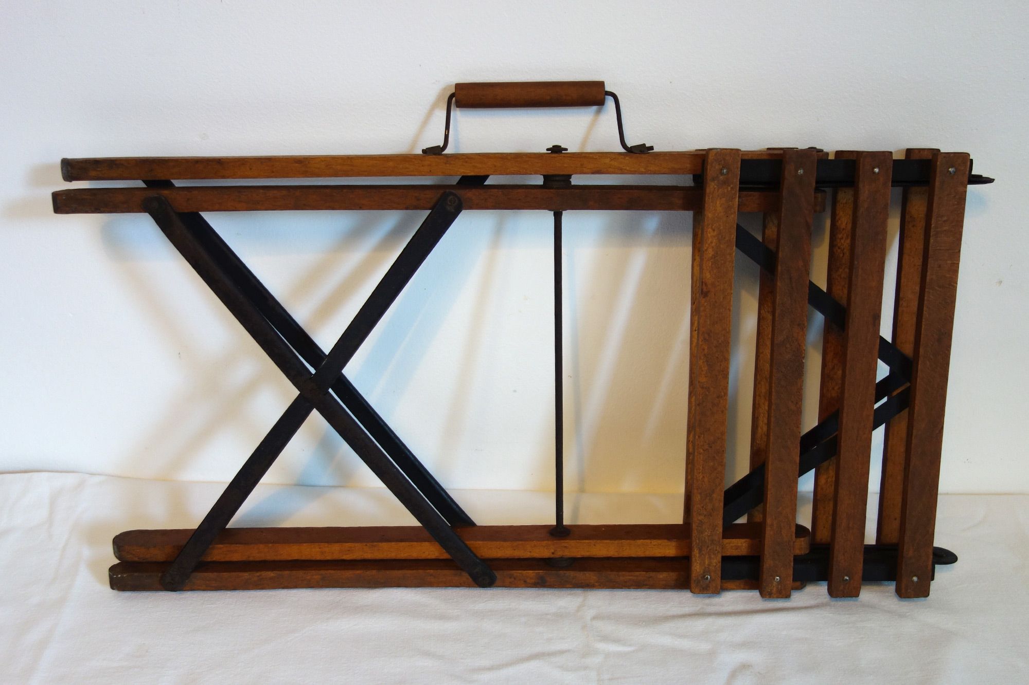 Very old folding stool with carrying handle 30/40s