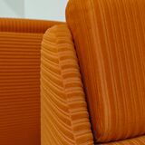 Complete orange salon JITONA in Atlantis Space Age style from the 1970s.