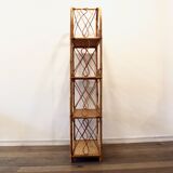 Rattan shelving unit 1970