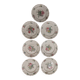 Lunéville earthenware, flat plates, Ket G, Reverbere