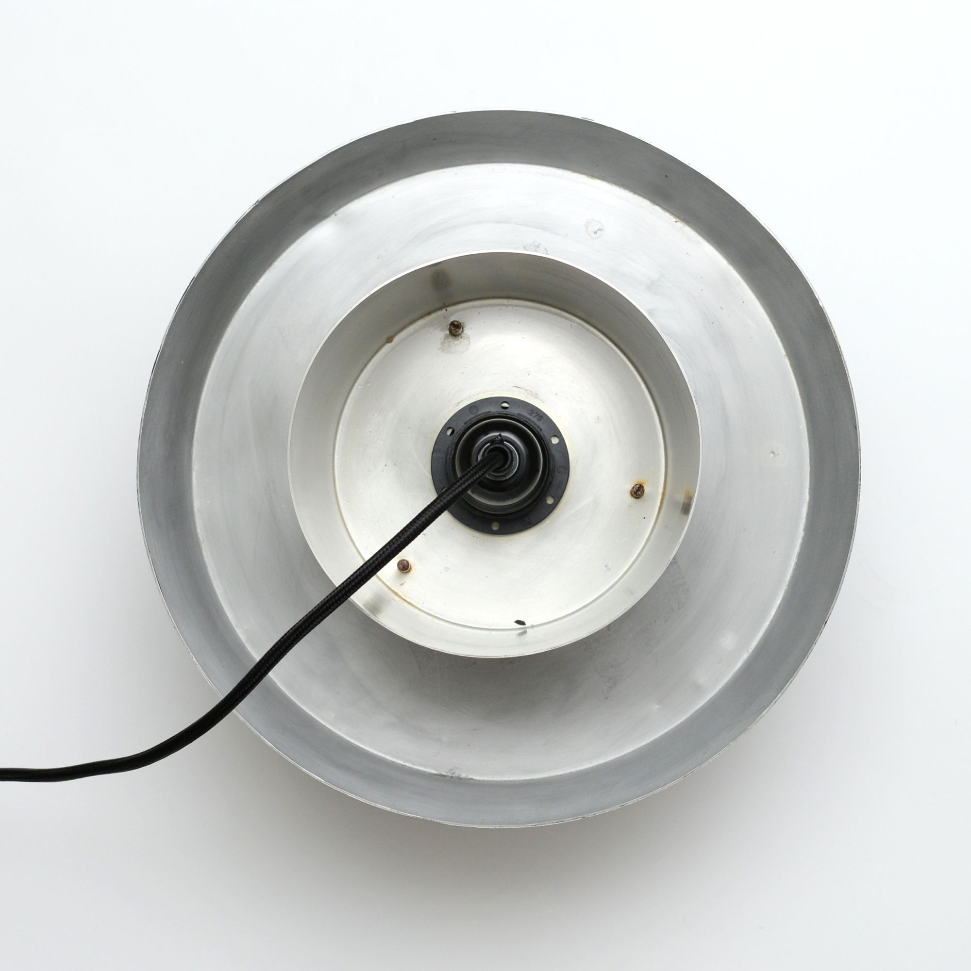 Silver lamp in the style of Trava by Carl Thore, 1960s