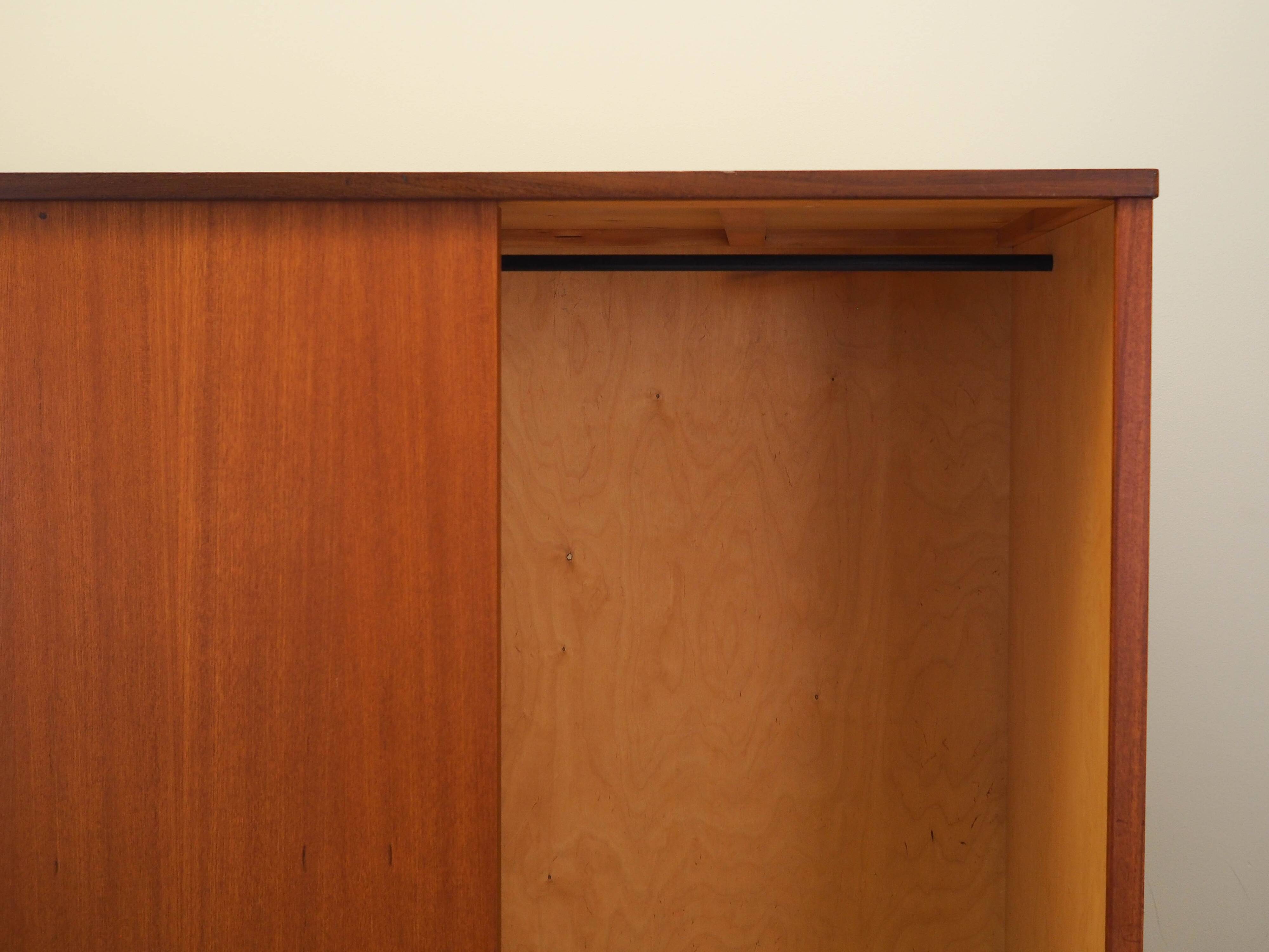 Teak wardrobe, Danish design, 1960s, manufacturer: Denmark